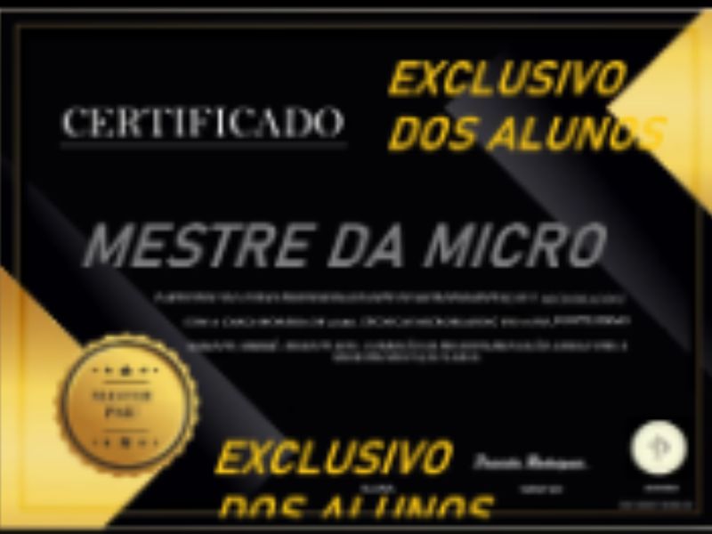 Certificação reconhecida nacionalmente
