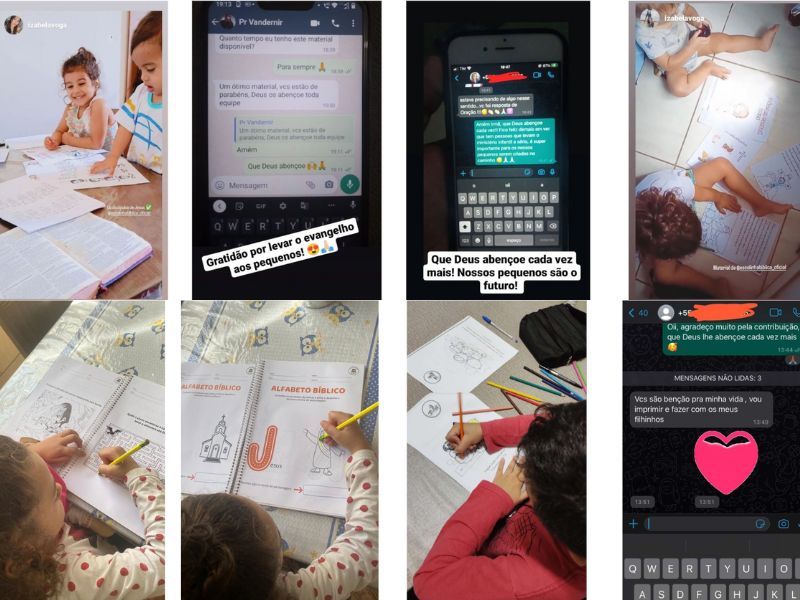 pessoas que já usam o material